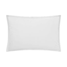 Taie d'oreiller en coton Tout Doux Blanc glacé 50x70 cm