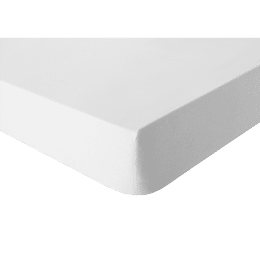 Drap housse en coton Tout Doux Blanc glacé 140x200 cm