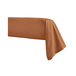 Taie de traversin en percale de coton Première Cuir 43x190 cm