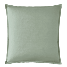 Taie d'oreiller en percale de coton Première Sauge 65x65 cm