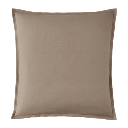 Taie d'oreiller en percale de coton Première Taupe 65x65 cm