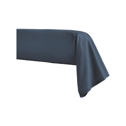 Taie de traversin en percale de coton Première Bleu nuit 43x190 cm