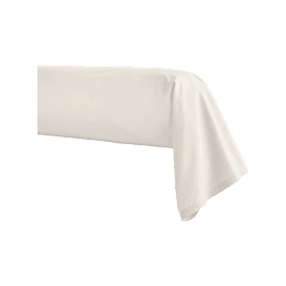 Taie de traversin en percale de coton Première Meringue 43x230 cm