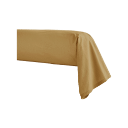 Taie de traversin en percale de coton Première Sahara 43x190 cm