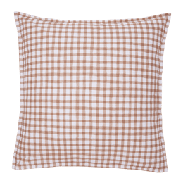 Taie d'oreiller en percale de coton Vichy 50x75 cm
