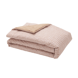 Courtepointe en percale de coton Vichy 130x200 cm