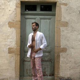 Pantalon de pyjama ou de jour fait en France