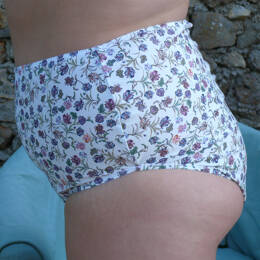 Culotte haute 100% coton tissé made in France