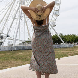 Robe longue en 100% coton bio ou écologique de fabrication française