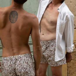 Caleçon homme en 100% coton made in France coupe anglaise