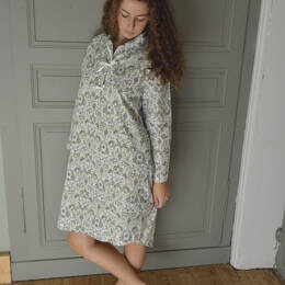 Chemise de nuit, liquette femme 100% coton fabrication française
