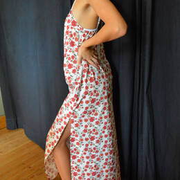 Robe longue en 100% coton bio ou écologique de fabrication française