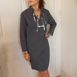 Chemise de nuit, liquette femme 100% coton fabrication française