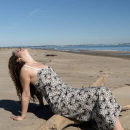Robe longue en 100% coton bio ou écologique de fabrication française