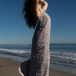 Robe longue en 100% coton bio ou écologique de fabrication française