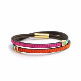 Bracelet coloré femme L'Arlequin doré