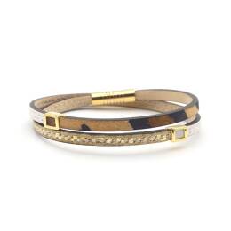 Bracelet coloré femme L'Arlequin doré