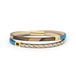 Bracelet coloré femme L'Arlequin doré