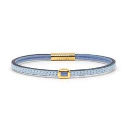 Bracelet fin en cuir femme Le Colibri doré