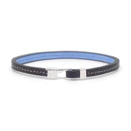 Bracelet cuir et argent massif 925 Le Caracal 5