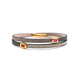 Bracelet coloré femme L'Arlequin doré