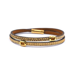 Bracelet coloré femme L'Arlequin doré