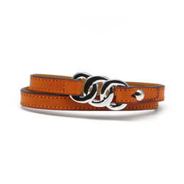 Bracelet double tour cuir Le Hulotte