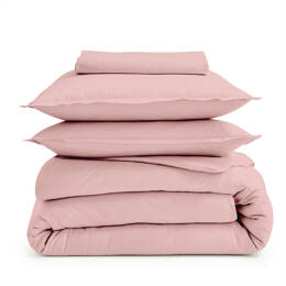Drap plat piqué uni en percale de coton