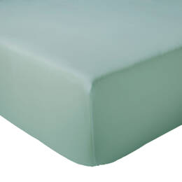 Drap-housse percale de coton uni bonnet 30 cm