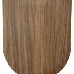 Abattant wood slim déclipsable en imitation  bois de noyer