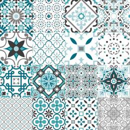 Sous Nappe Imprimée patchwork géométrique