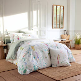 Parure de lit 2 pièces percale de coton 80 fils housse + taie