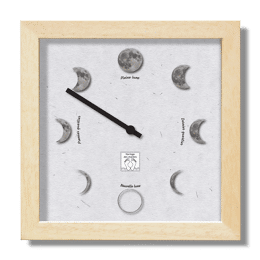 Horloge Lunaire "Séléné&apos;&apos; - Sable, 23 x 23 x 4cm
