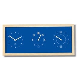 Heures, Lune et Marées - Bleu Roy