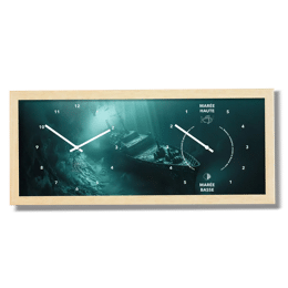 Horloge personnalisée - Bizeux horizontal - Heures et Marées