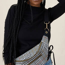 Sac Banane motif Tartan