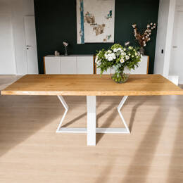 Table Live Edge en Chêne Massif