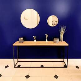 La Console en Bois et Métal Noir ou Blanc