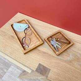 Vide-poche design en bois