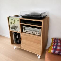 Meuble CD et Vinyle - 1 bac