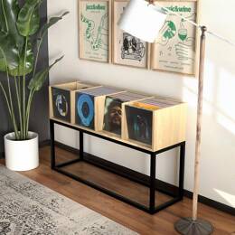 Meuble Disquaire 4 Bacs