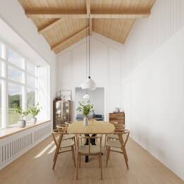 Table Ellipse en Bois – Jusqu’à 12 convives