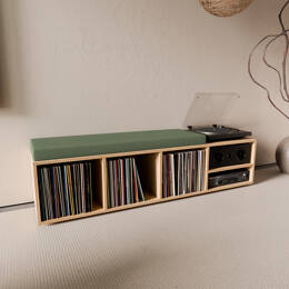 Banquette Vinyle en Chêne Massif