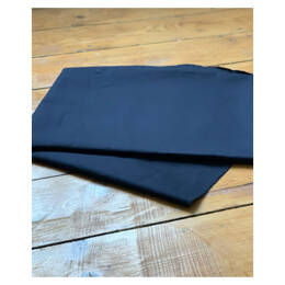 Coupon de sergé lourd bleu en coton bio - 1 mètre