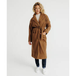 Manteau long Maddison marron recyclé