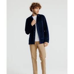 Veste de travail Valérien Bleu en velours