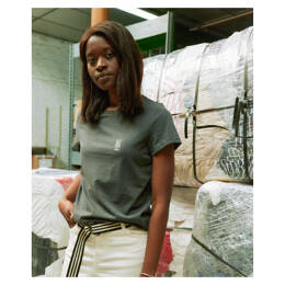 Tee-shirt Palmyre La Recyclerie gris chiné foncé