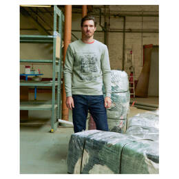 Sweat Sacha La Recyclerie gris fantaisie