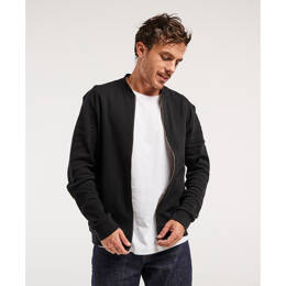 Sweat Pedro zip pique noir recyclé made in France