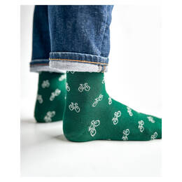 Chaussettes Caspar vélo Vert Billard
